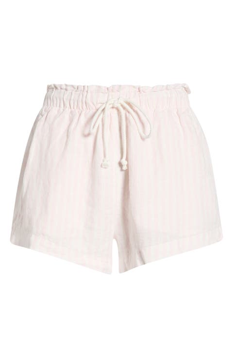 Getaway Linen Cover-Up Shorts
