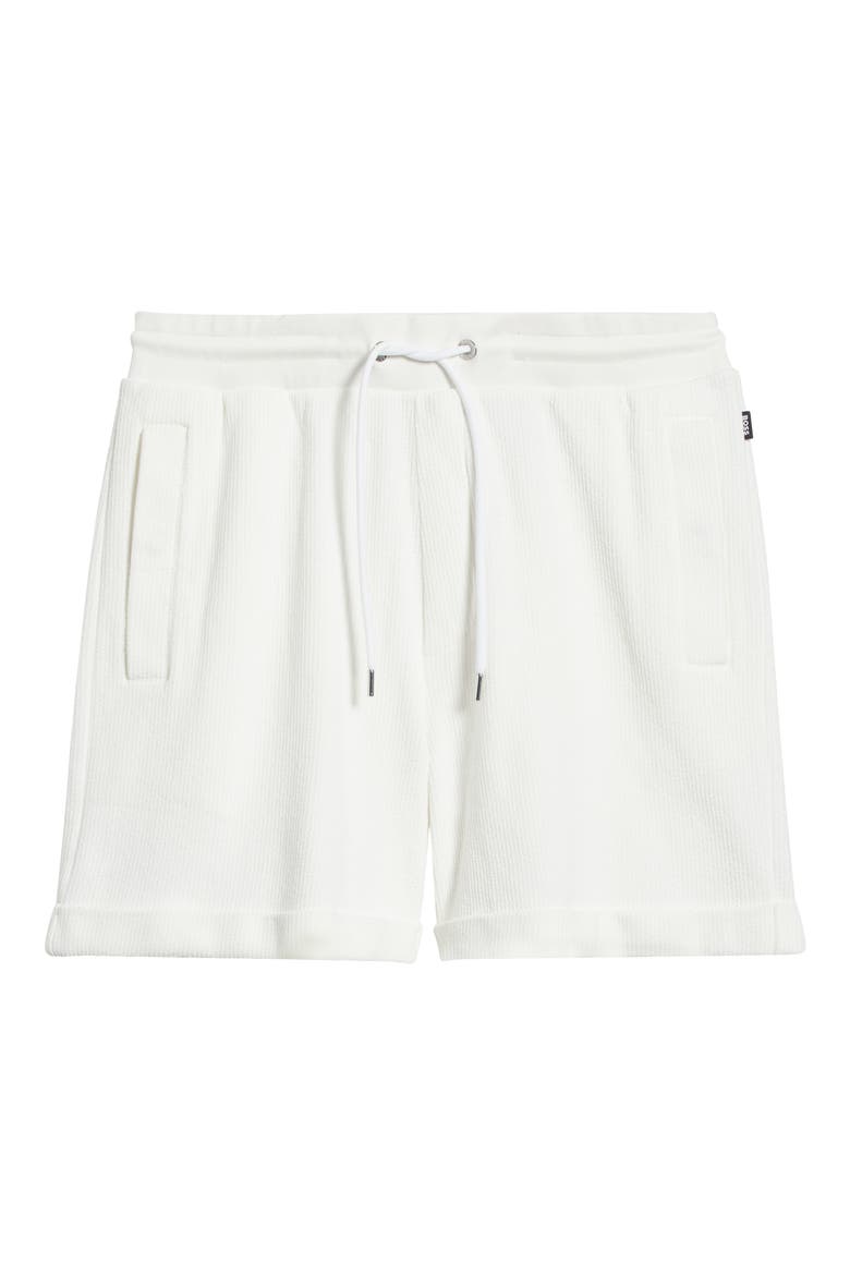 Lasdun Cotton Gauze Drawstring Shorts, Alternate, color, WHITE