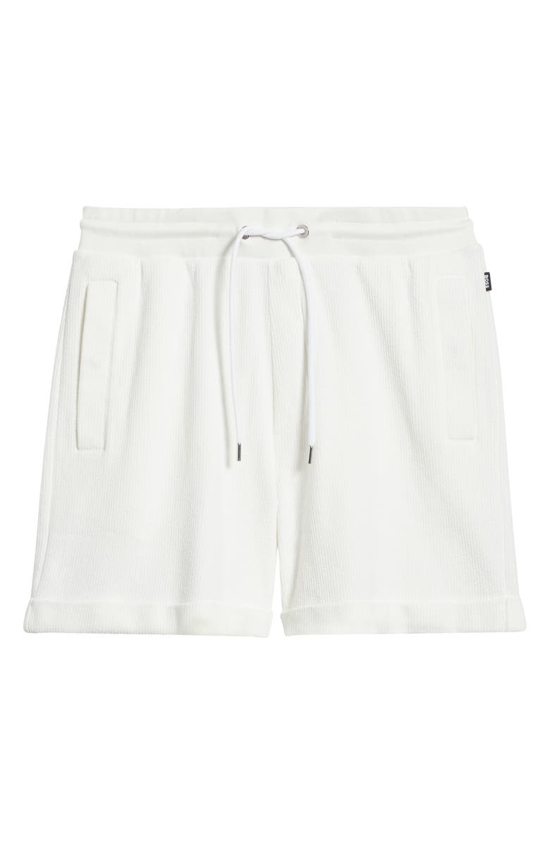 BOSS Lasdun Cotton Gauze Drawstring Shorts, Alternate, color, 