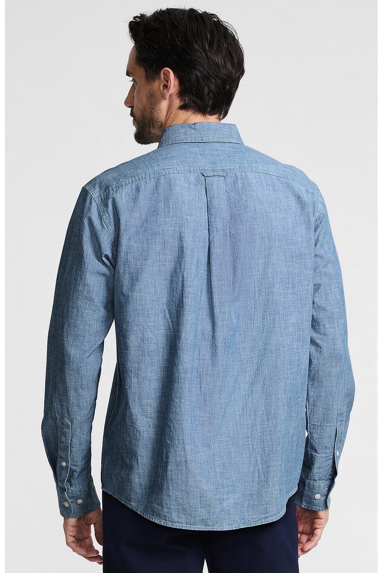 Long Sleeve Chambray Shirt, Alternate, color, Light Indigo Chambray