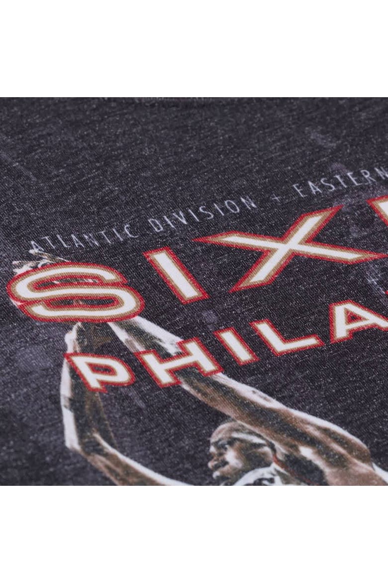 Men's Mitchell & Ness Black Philadelphia 76ers Hardwood Classics Originals Collection 2000-2001 Team Roster T-Shirt, Alternate, color, Black