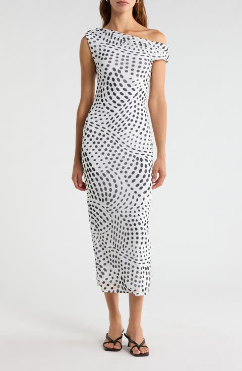 Holden Swirl Dot Print Dress