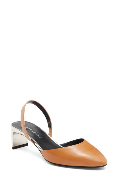 Pointed Toe Slingback Pump (Women)