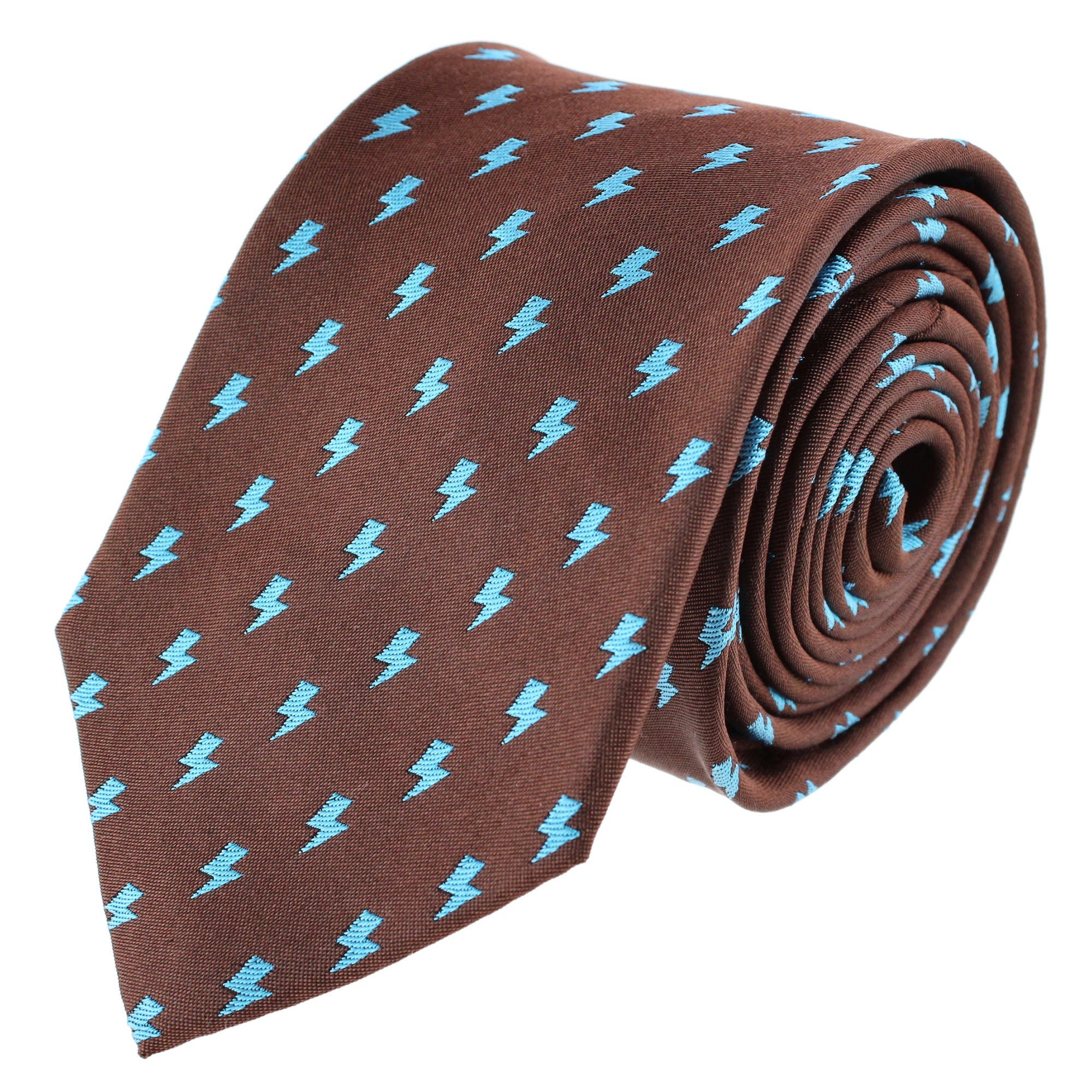 Brown with Light Blue Lightnin
