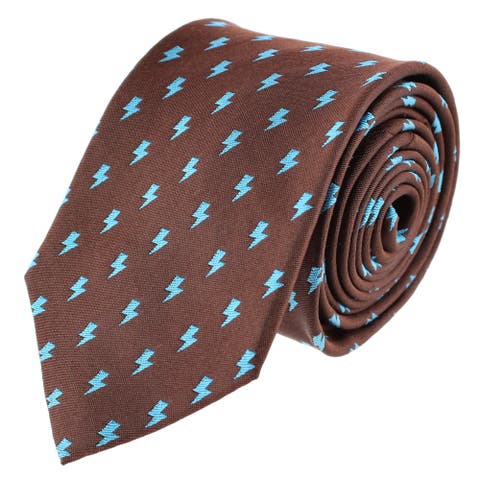 Zesus Striking Lightning Novelty Silk Necktie