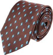 Trafalgar Zesus Striking Lightning Novelty Silk Necktie