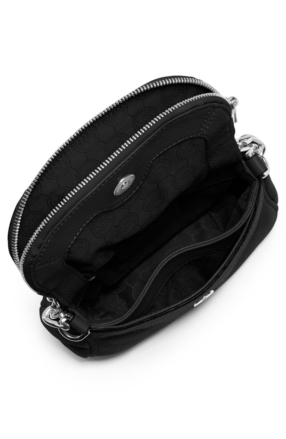 'Bedford' Leather Crossbody Bag, Alternate, color, BLACK