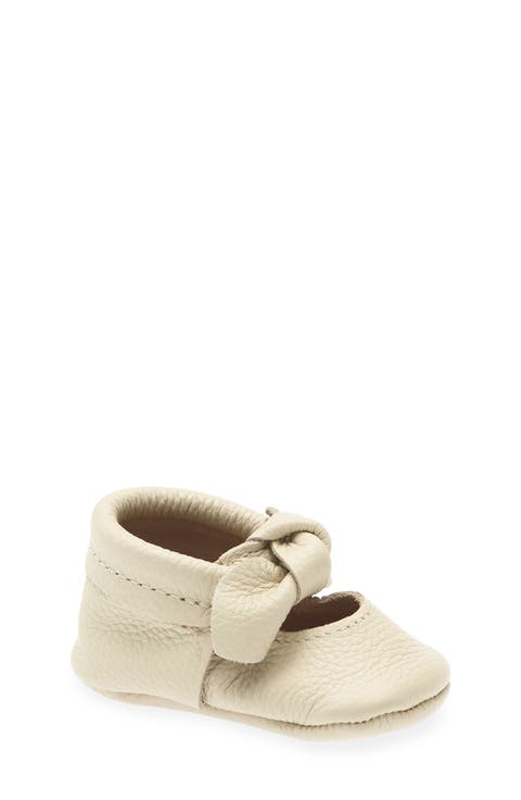 Kids' Knotted Bow Leather Mary Jane