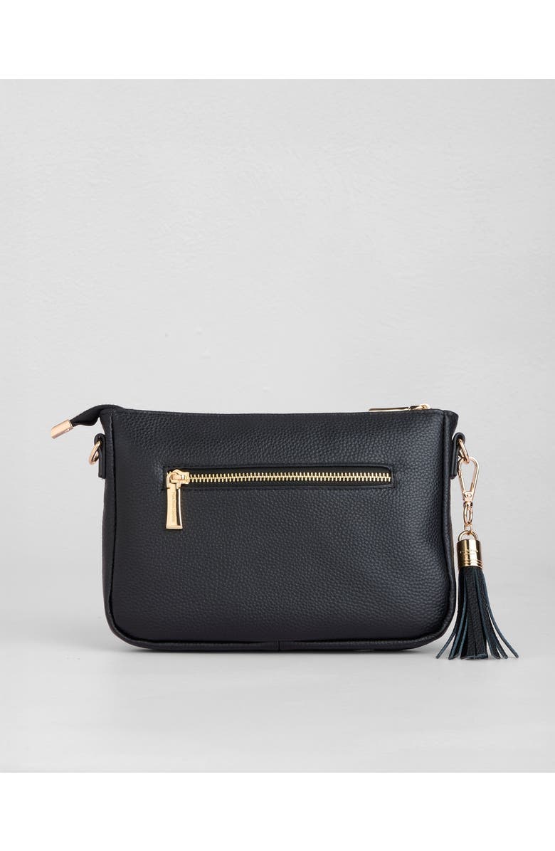 Pom Pom London City Slim Crossbody Bag, Alternate, color, Black