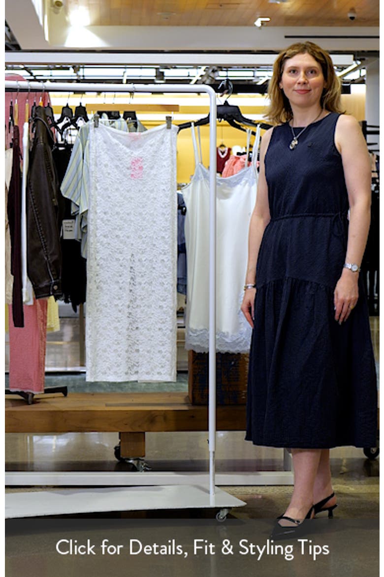 Oceana Sheer Lace Cover-Up Maxi Skirt video