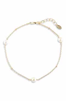 ARGENTO VIVO Freshwater Pearl Station Bracelet