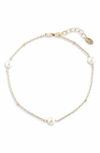 ARGENTO VIVO Freshwater Pearl Station Bracelet