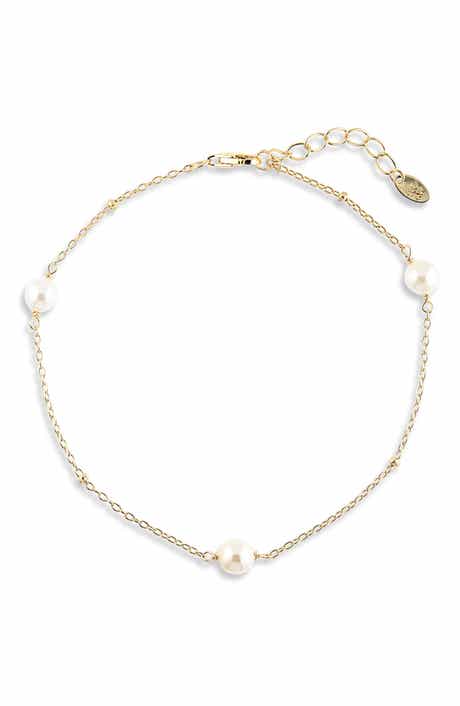 ARGENTO VIVO Freshwater Pearl Station Bracelet