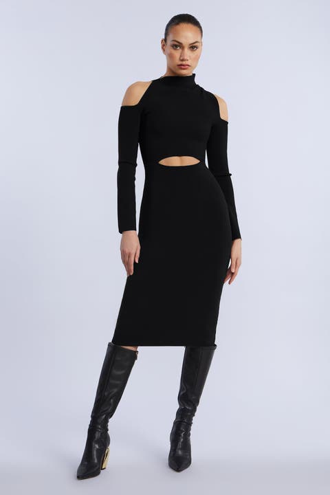 Cutout Cold Shoulder Dress