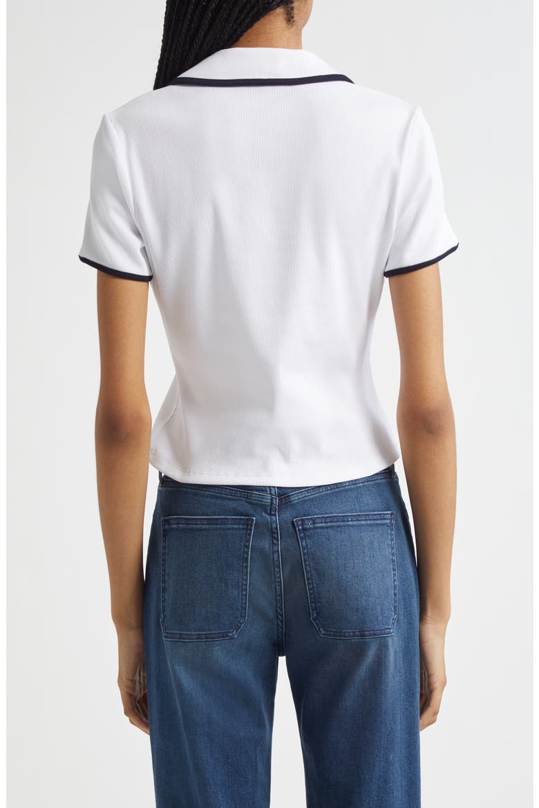 Kearney Stretch Cotton Top, Alternate, color, WHITE