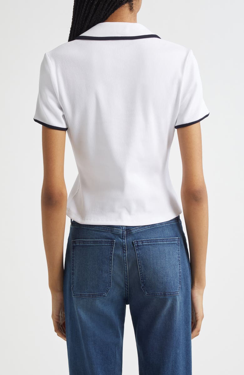 Veronica Beard Kearney Stretch Cotton Top, Alternate, color, 