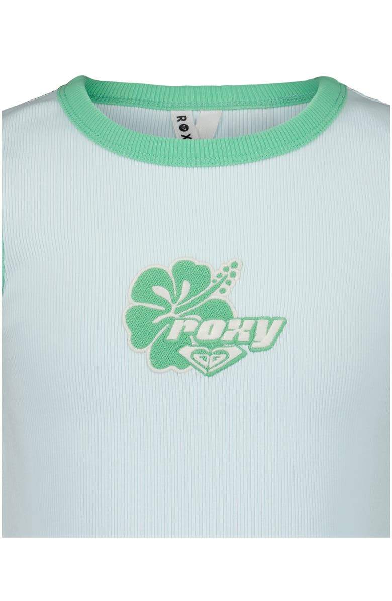 Roxy Kids' One More Time Stretch Cotton Tank, Alternate, color, Saltwater Slide