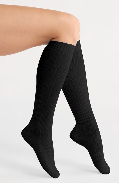 Rib Knee High Socks