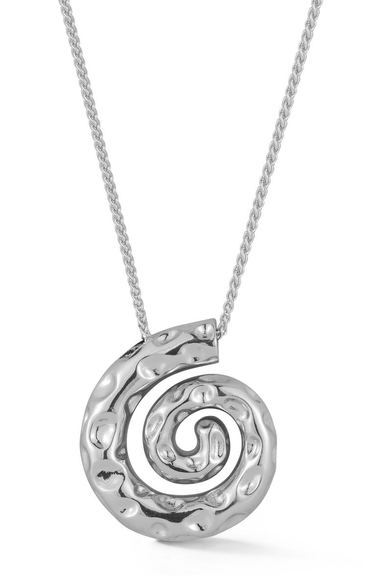 GLAZE JEWELRY Shell Pendant Necklace, Main, color, 