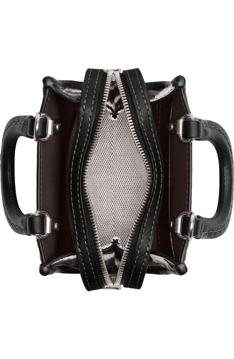 COACH Rogue Zebra Print Genuine Calf Hair Crossbody Bag, Alternate, color,