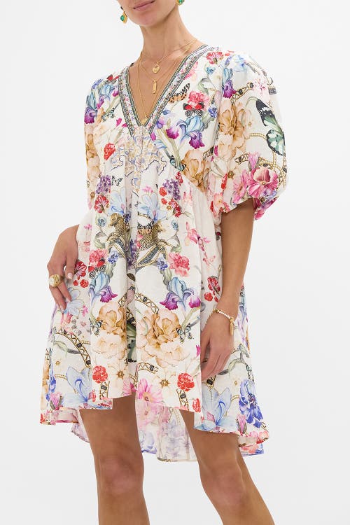 Shop Camilla V Neck Puff Sleeve Short Dress Monserrate Magic