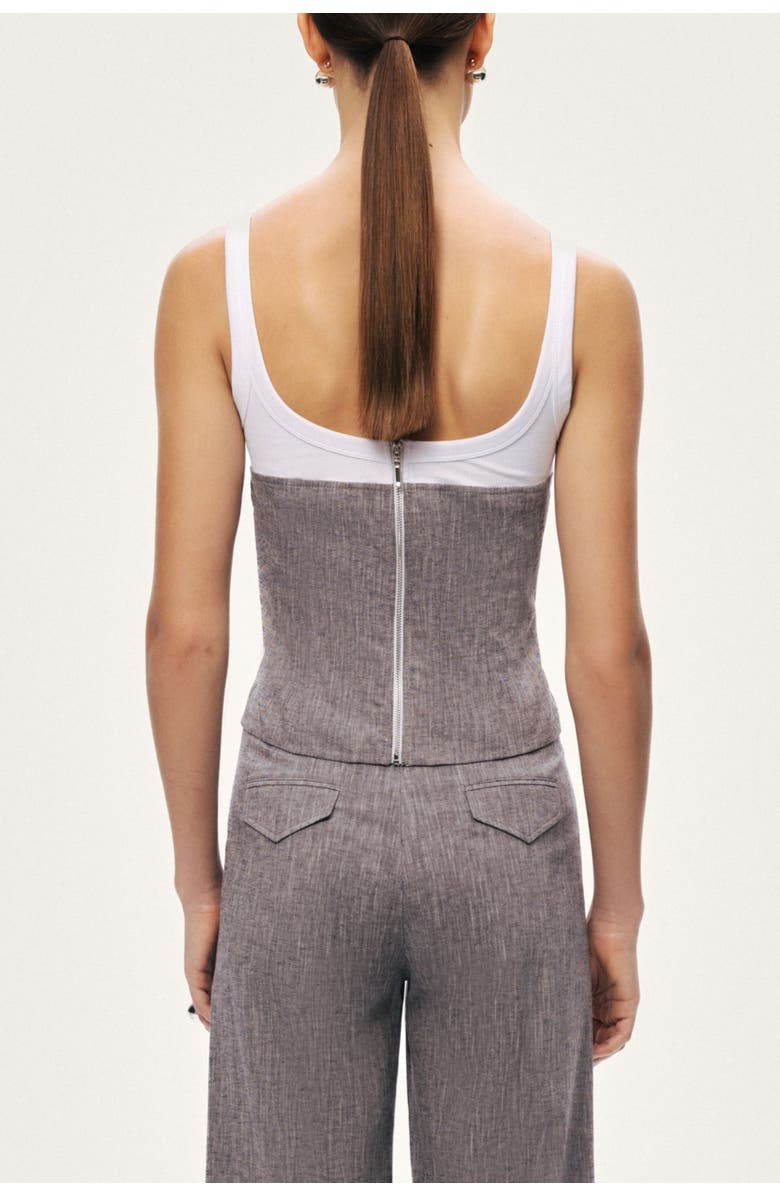 Nocturne Button-Front Tailored Blouse, Alternate, color, Multi-Colred