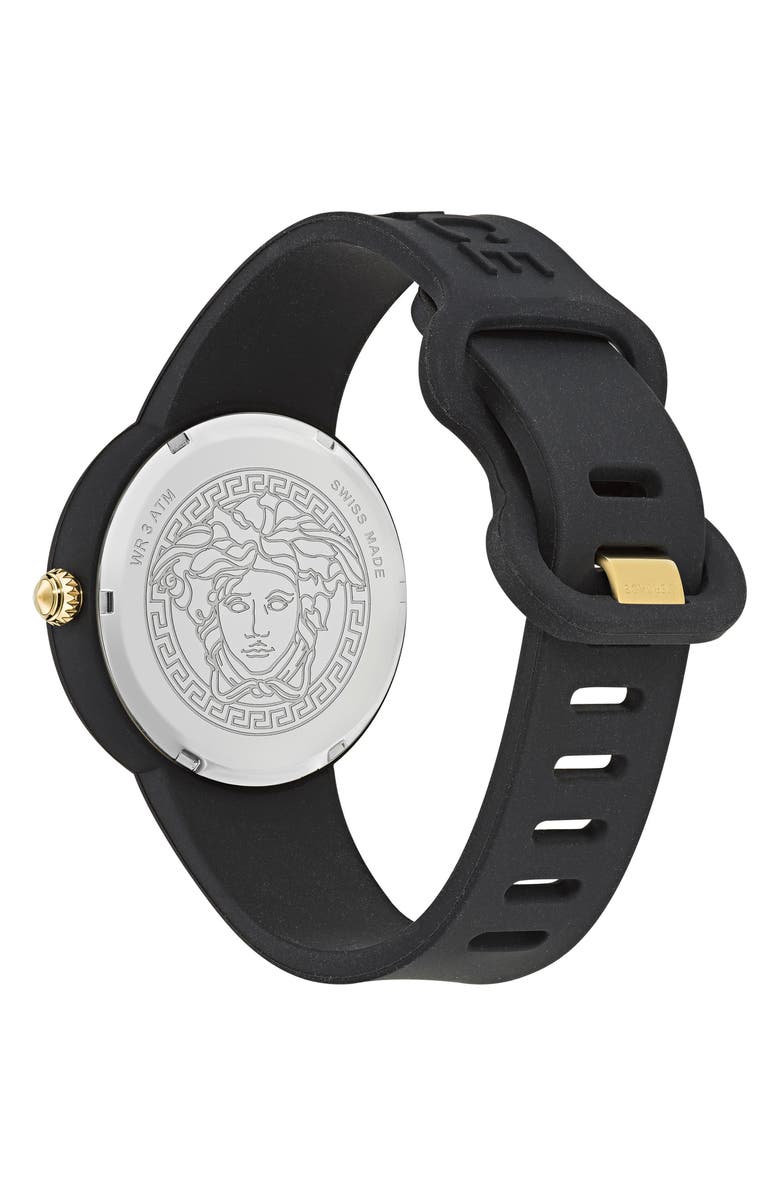Versace Medusa Pop Silicone Watch, 39mm, Alternate, color,