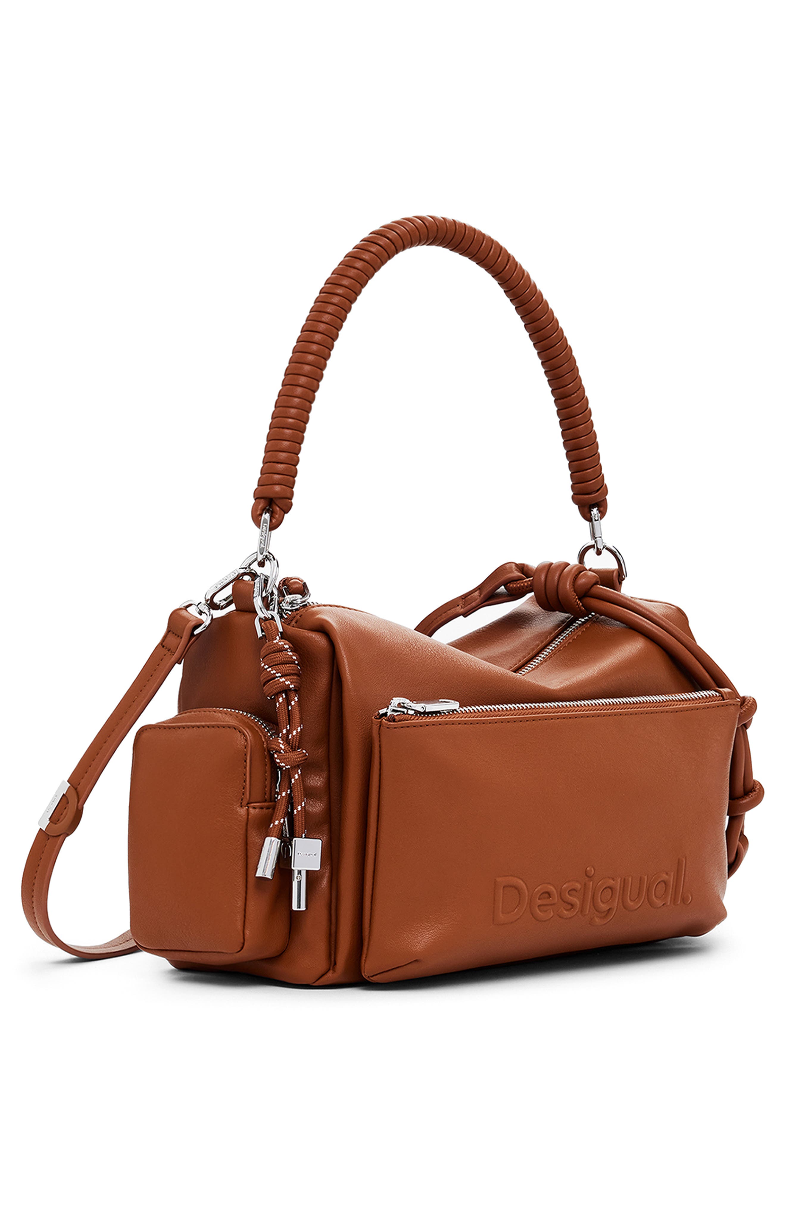 Desigual Faux Leather Shoulder Bag, Alternate, color, 