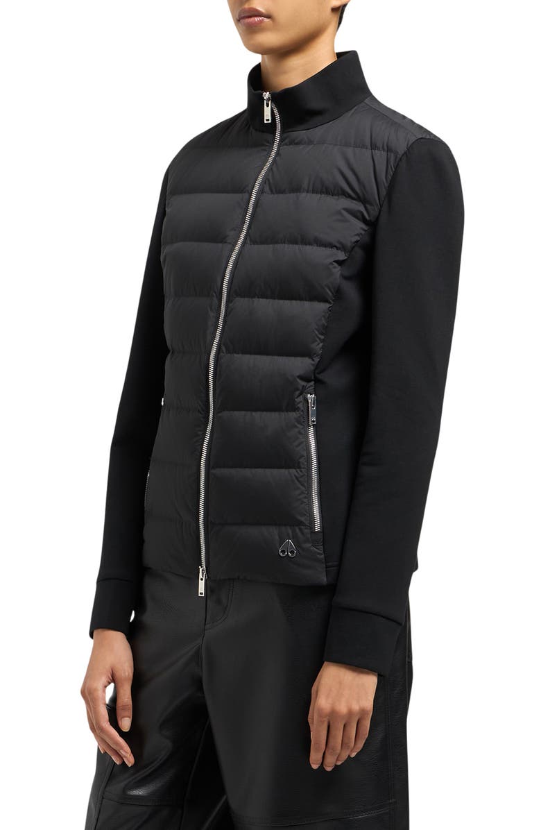 Moose Knuckles Naomi 800 Fill Power Down Hybrid Jacket, Alternate, color, Black