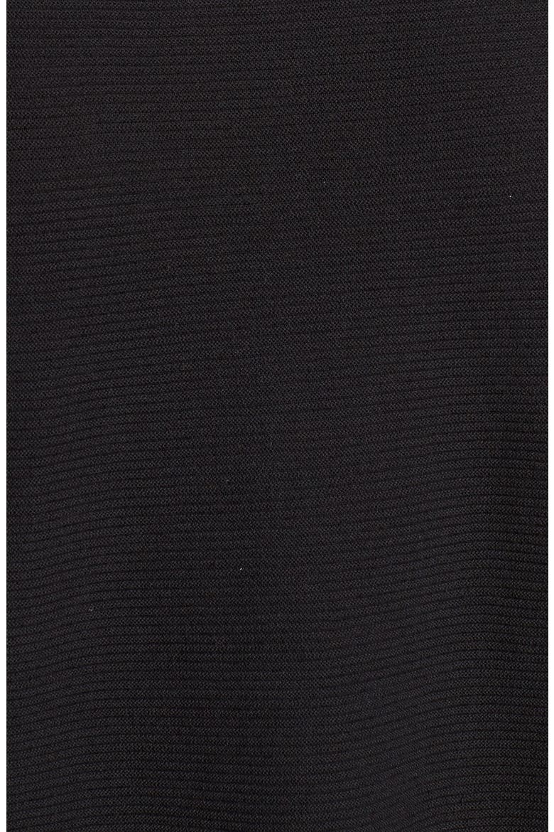 Corrugated Stitch Pullover, Alternate, color, BLACK