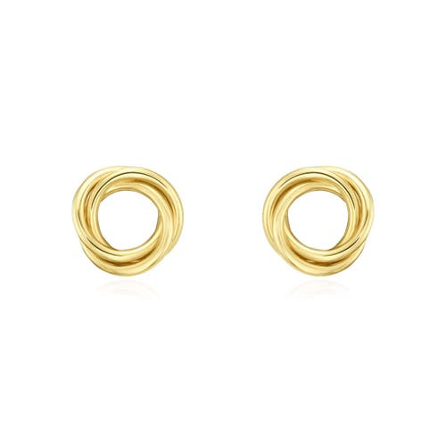The Lovery Fine Jewelry Flat Gold Circle Stud Earrings In Gold