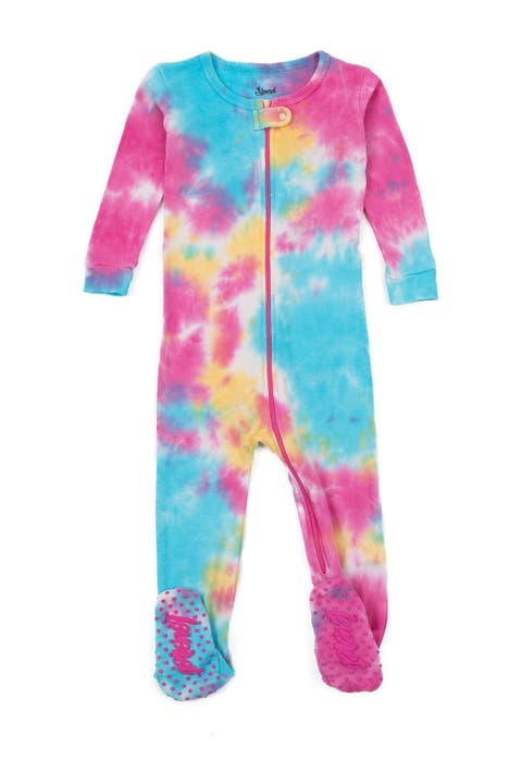 Cotton Tie Dye Footed Pajamas