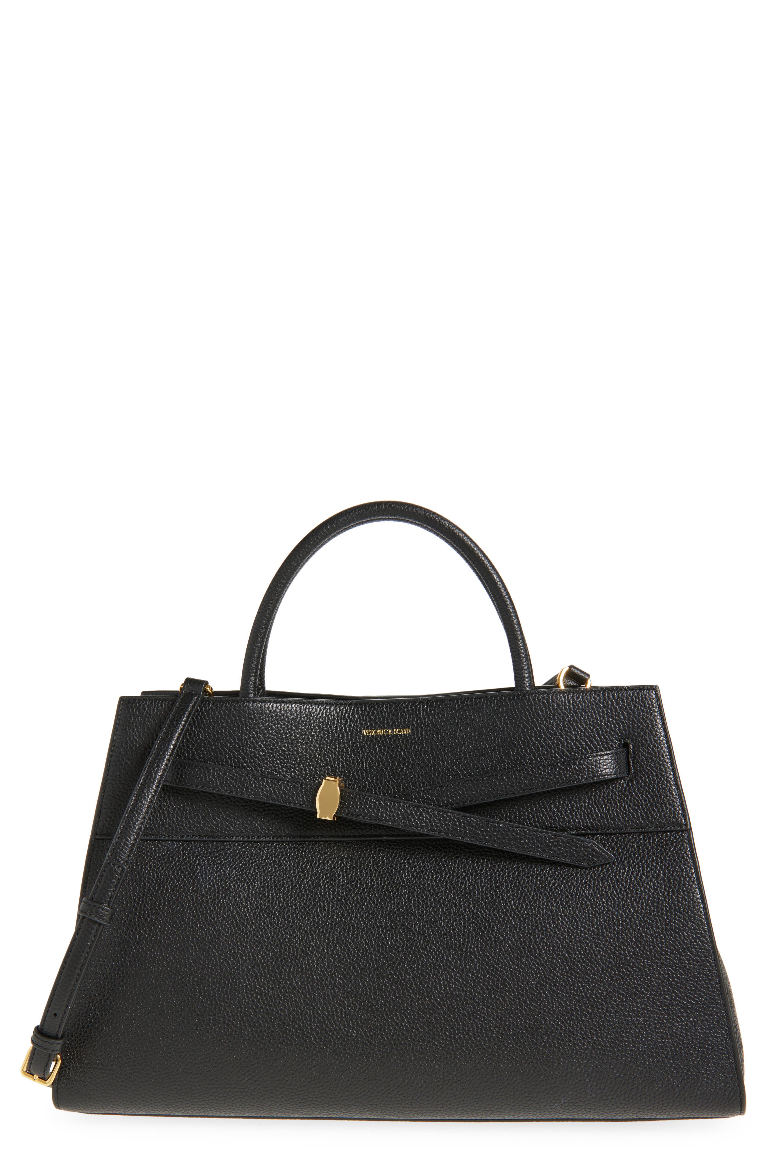 Veronica Beard Large Dash Leather Tote