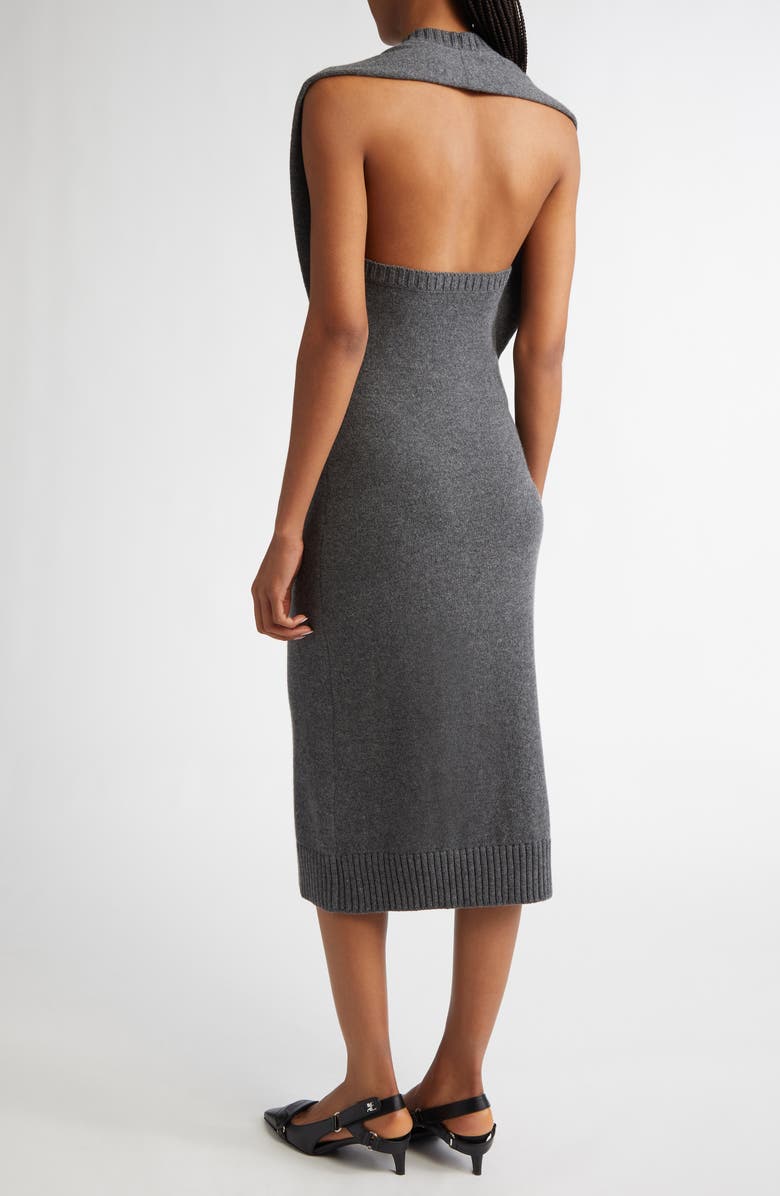 Courrèges Halter Lambswool Sweater Dress, Alternate, color,