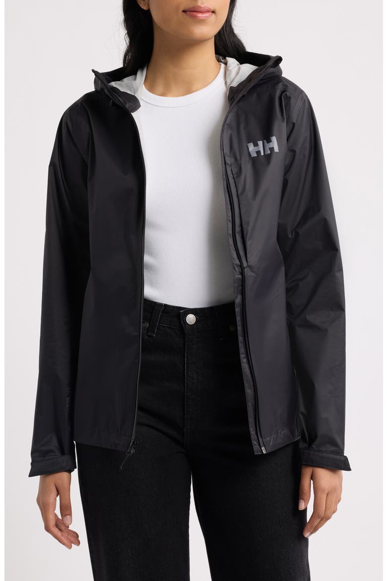 Loke Terra Rain Jacket, Alternate, color, BLACK