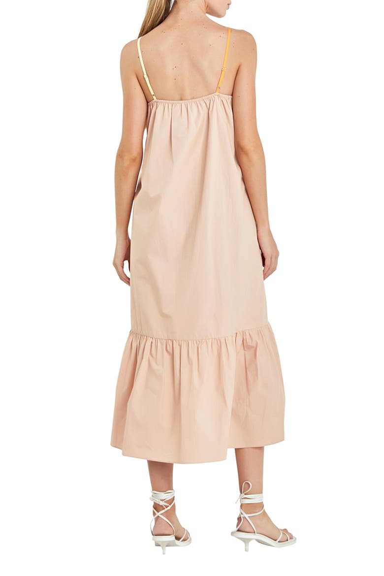 Colorblock Maxi Dress, Alternate, color, ORANGE MULTI
