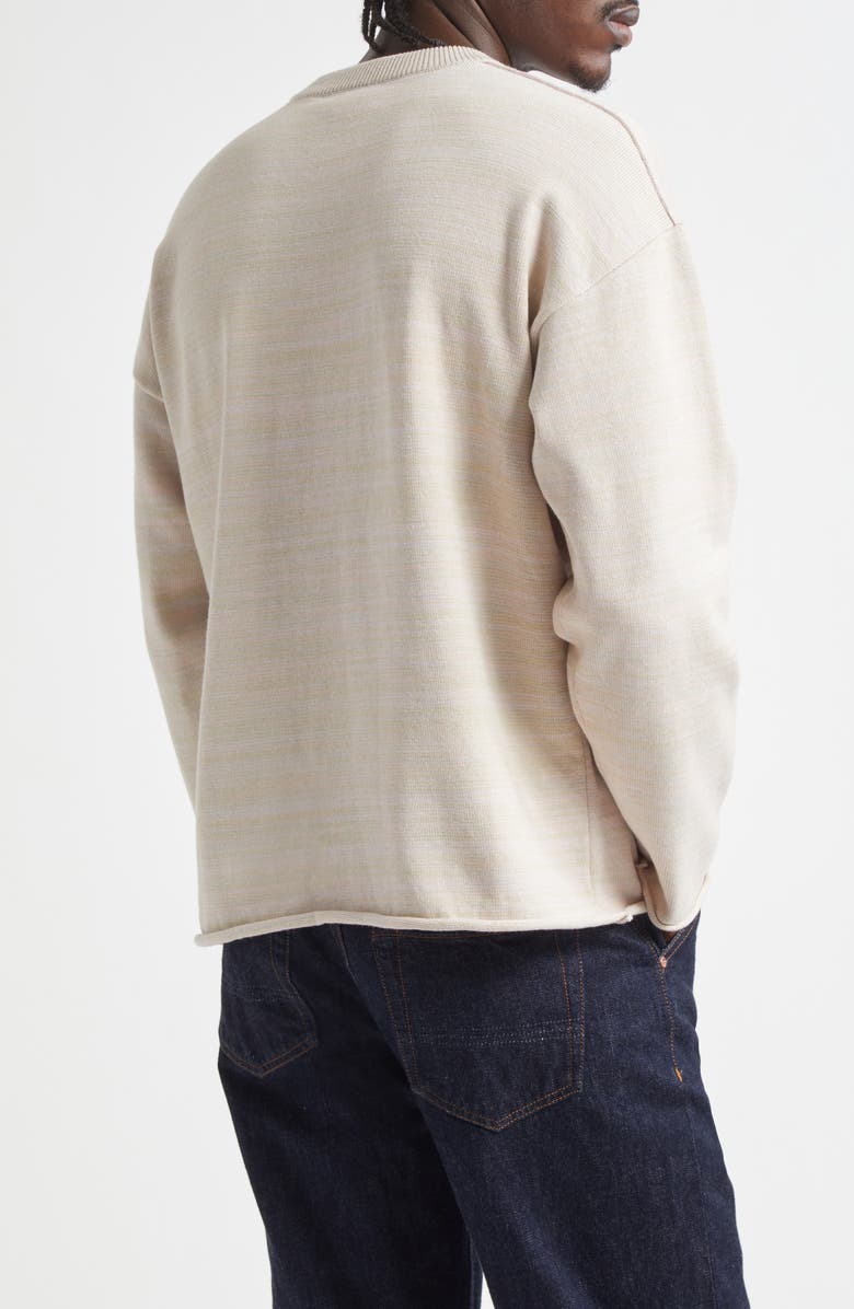 Waste Yarn Project Alice Pocket Crewneck Sweater, Alternate, color, Lights Melange