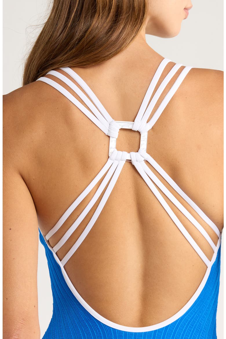Coral Crush One-Piece Swimsuit, Alternate, color, OCEAN W/ WHITE