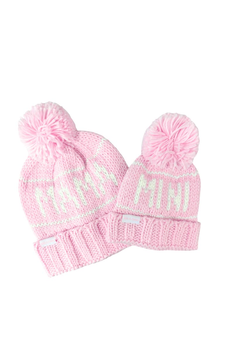 Bits & Bows Mama Bobble Hat, Alternate, color, Pink