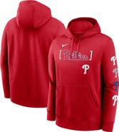 Nike Men's Nike Red Philadelphia Phillies Club Stack Pullover Hoodie