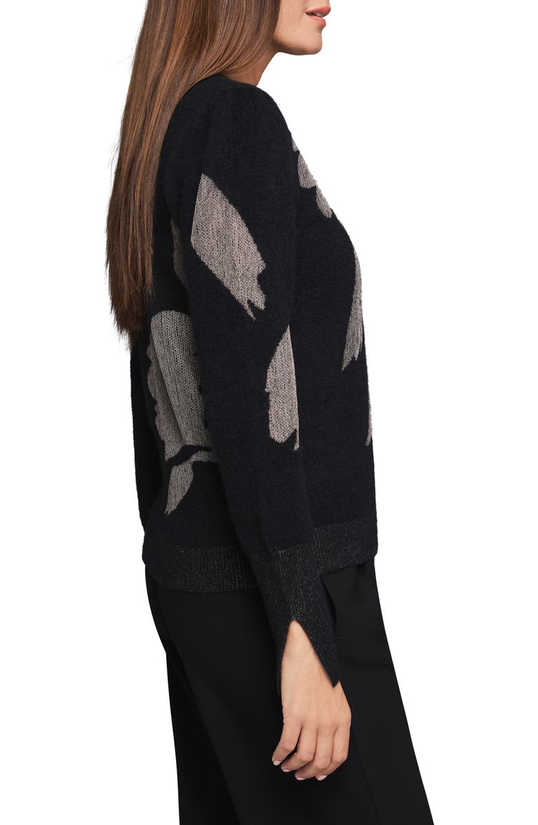 NIC+ZOE Lace Knit Floral Sweater, Alternate, color, 