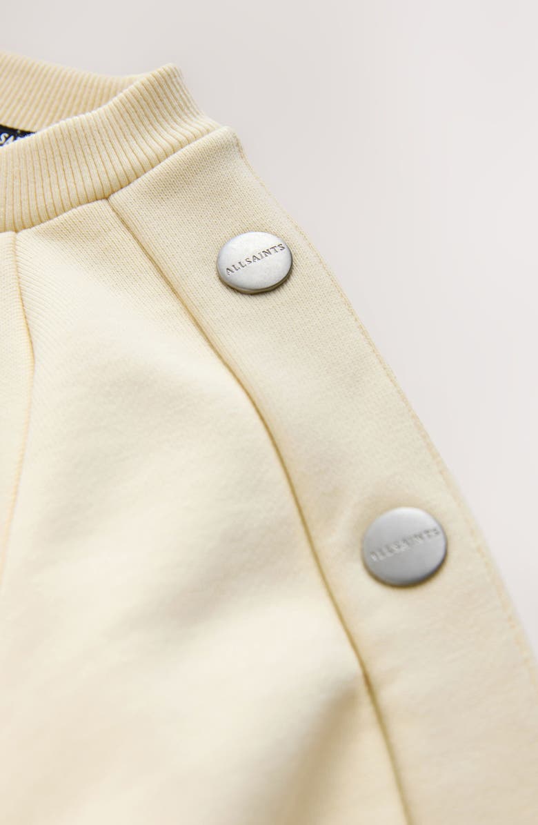 smALLSAINTS by ALLSAINTS Kids' Peace Logo Popper Sweatshirt, Alternate, color, Yellow