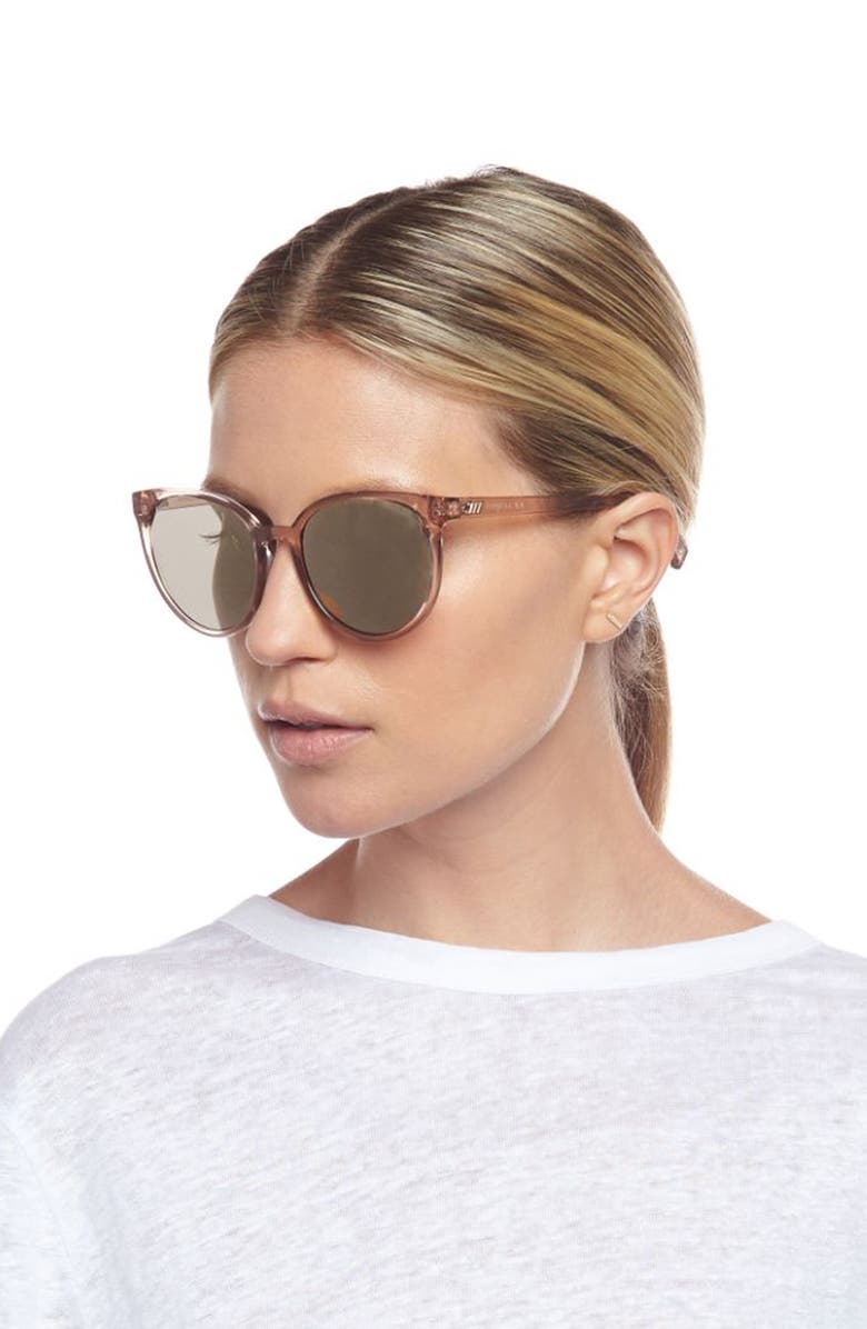 Le Specs Armada 54mm Mirrored Cat Eye Sunglasses, Alternate, color,