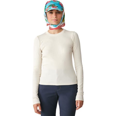Ribbed Merino Long-Sleeve T-Shirt - Women's