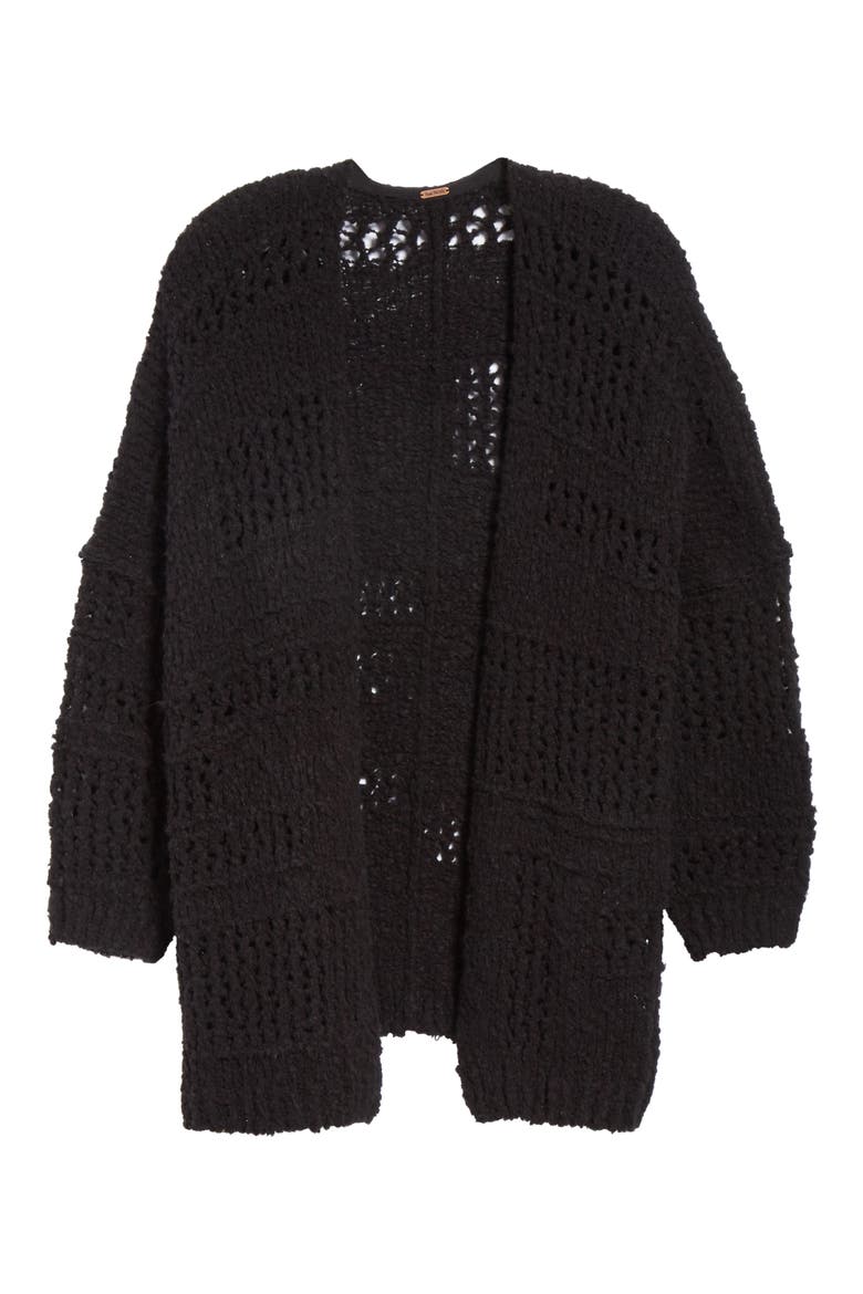 Saturday Morning Cardigan, Alternate, color, BLACK