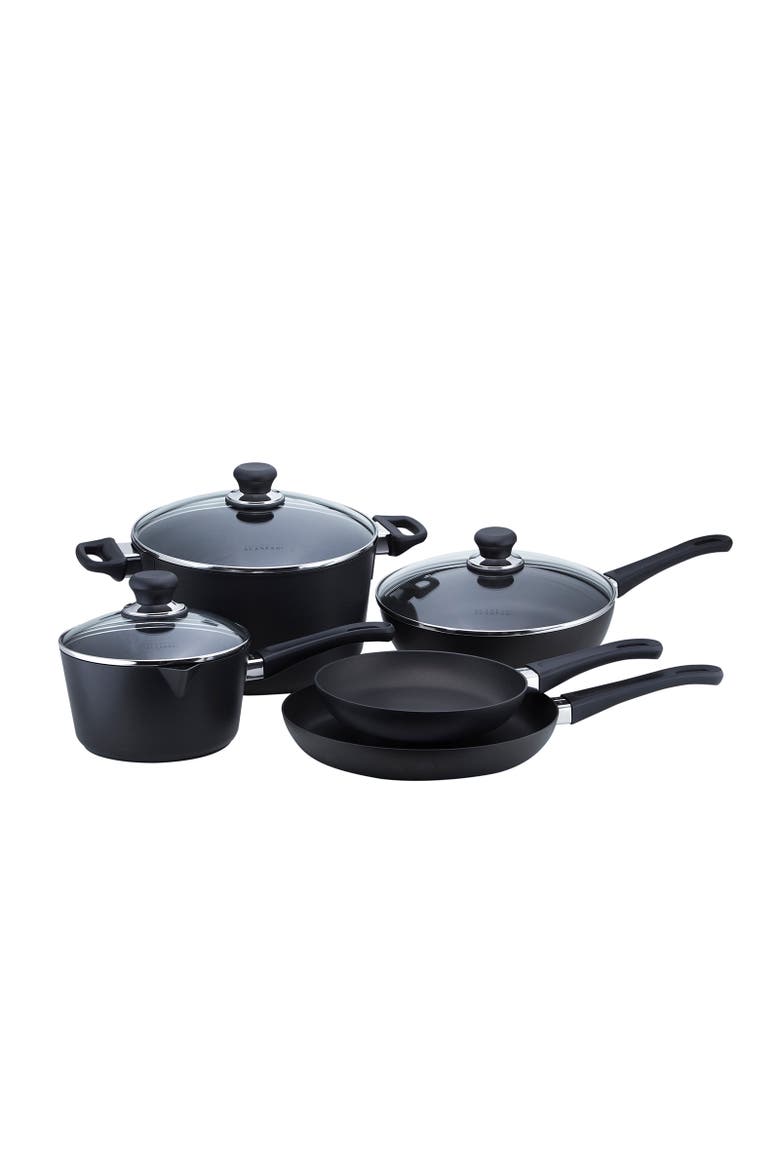 Classic 8 Piece Nonstick Cookware Set, Main, color, Black