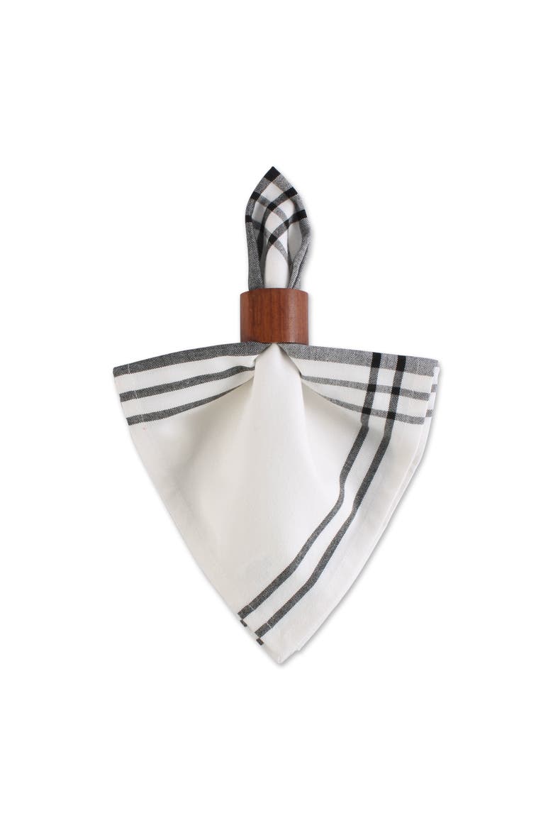 Black Home Sweet Farmhouse Napkin Set/6, Alternate, color, Black