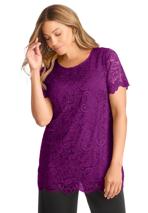 Stretch Lace Tunic (Plus Available)