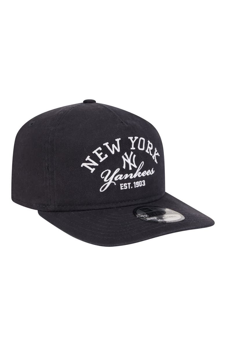New Era Men's New Era Navy New York Yankees Stacked 19TWENTY Adjustable Hat, Alternate, color, Navy