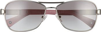 Caroline 56mm Gradient Aviator Sunglasses